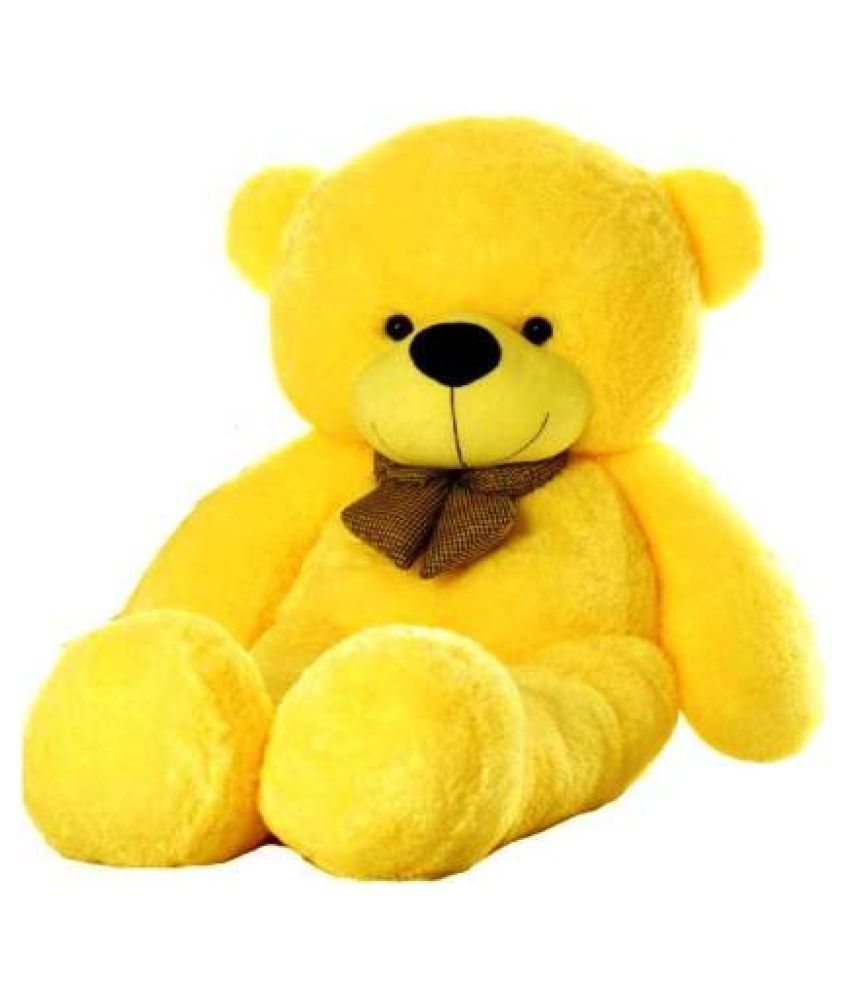 Download 3 Feet Very Cute Long Soft Hugable American Style Teddy Bear Best (Yellow) - 90.8 cm - Buy 3 ...