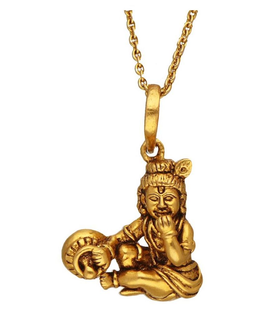 krishna gold pendant image