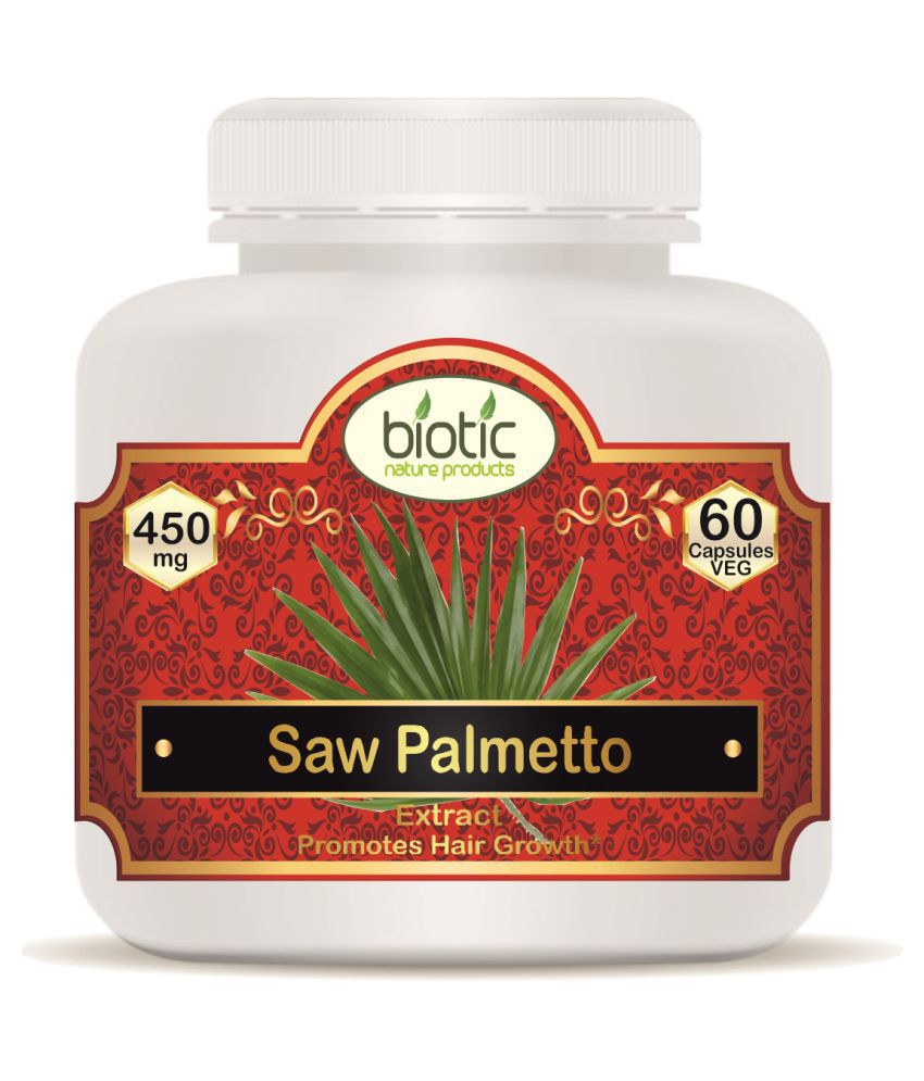 Biotic Saw Palmetto Extract 450mg High Strength Capsule 60 no.s