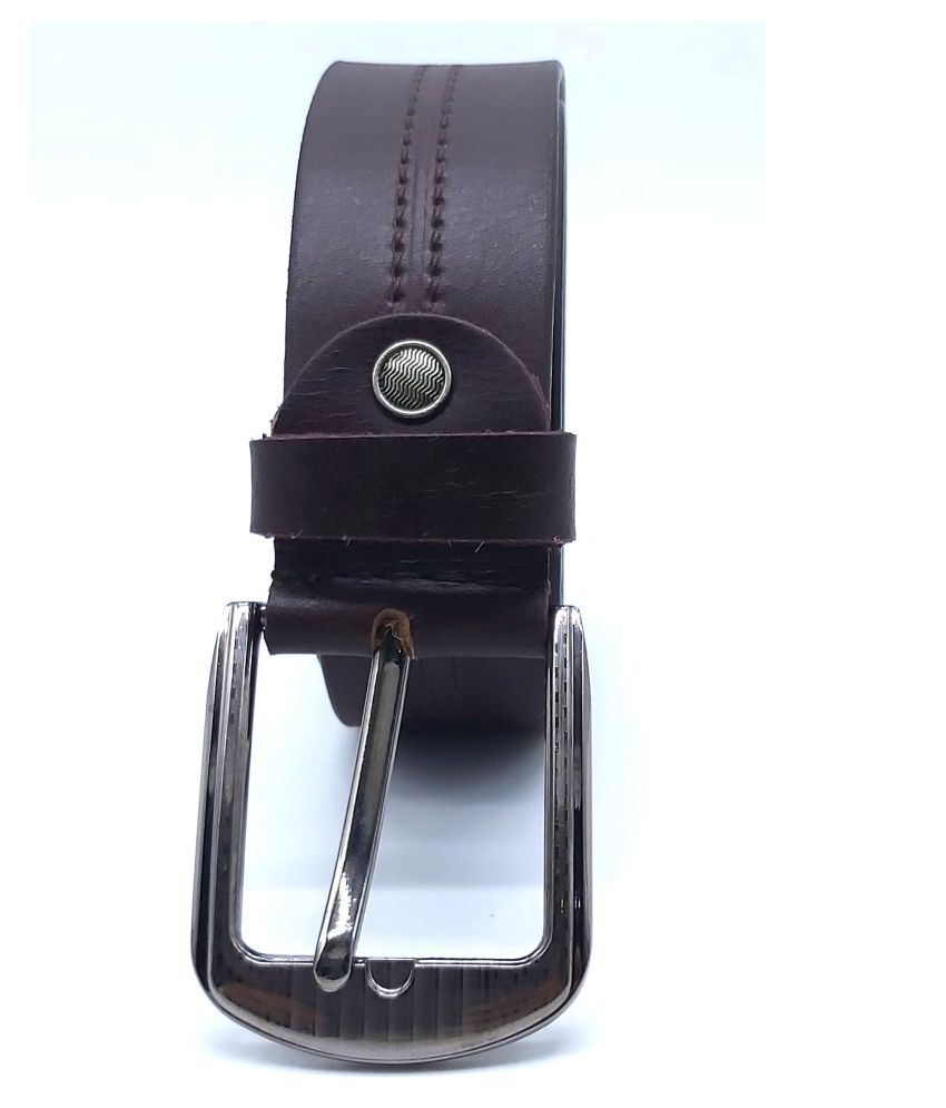 IMBUSH Brown Leather Formal Belt: Buy Online at Low Price in India ...