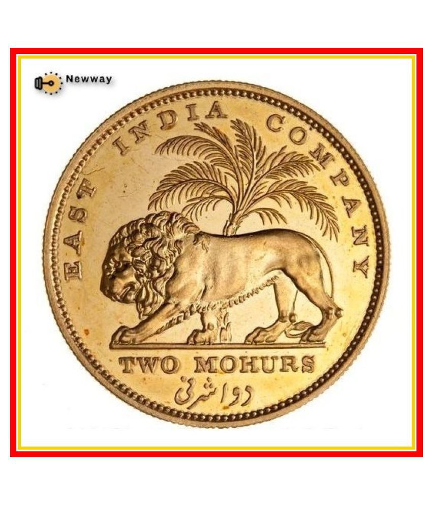     			2 Mohur 1835 - 4th William King East India Company British India Extremely Rare Gold Plated Coin
