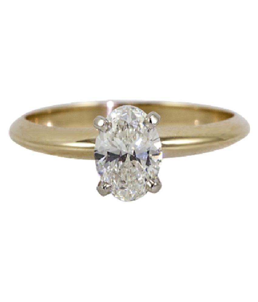 5.5 Ratti Gold Plated Original White Sapphire Ring Lab Certified Stone ...