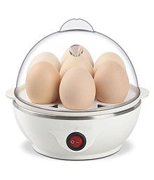 DREAMSKART Egg Boiler Electric Automatic Off 7 Egg Poacher for Steaming, Cooking Also Boiling and Frying, Multi Colour