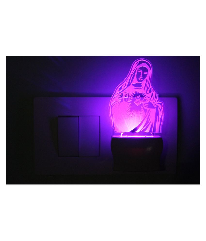     			AFAST Holy Saint Mary 3D Illusion LED Night Lamp Multi - Pack of 1