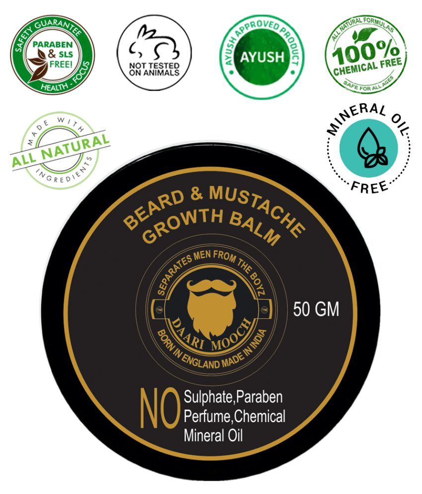 Daarimooch Growth Beard Oil And Balm 100 Gm Pack Of 2 Buy Daarimooch 5359