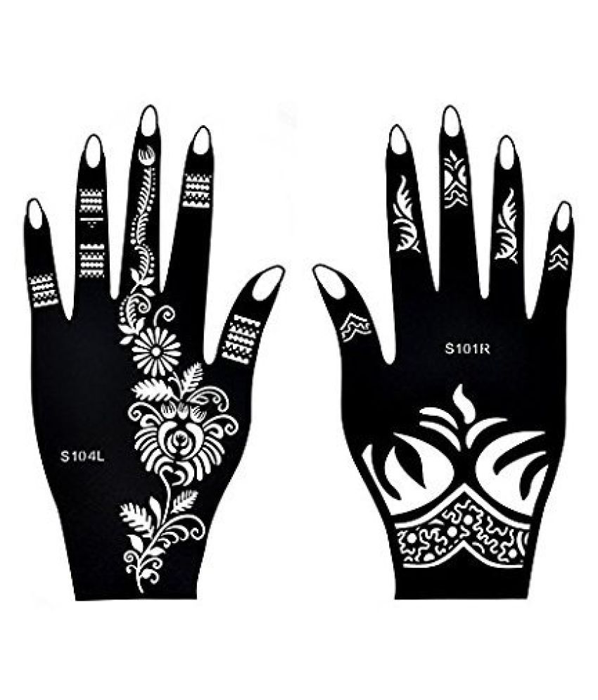 ivana's Diva Woo Henna Stencil/ Temporary Body Tattoo: Buy ivana's Diva ...