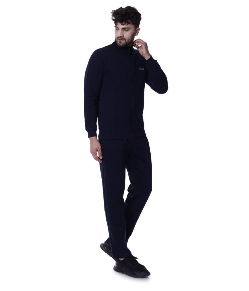 navy cotton tracksuit bottoms