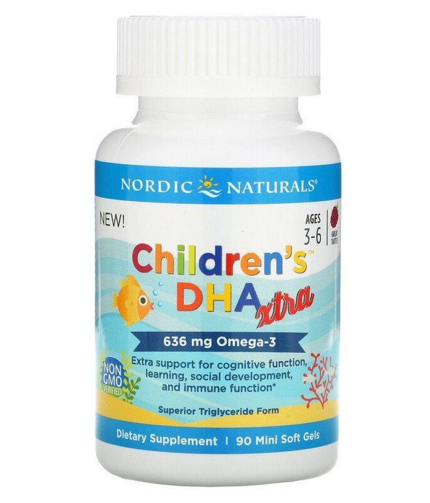 Nordic Naturals Children's DHA Xtra, Ages 3-6 90 no.s Vitamins Softgel ...