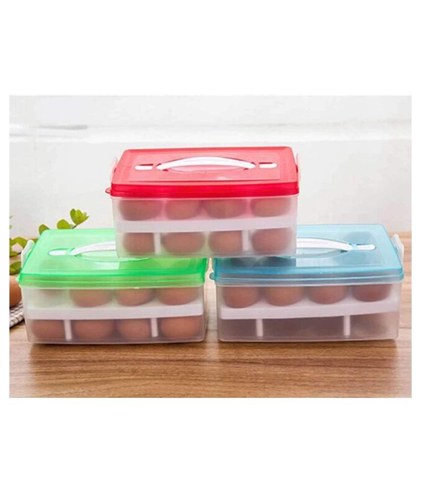 2 Layer Plastic Refrigerator Egg Storage Box/Container/Egg Holder