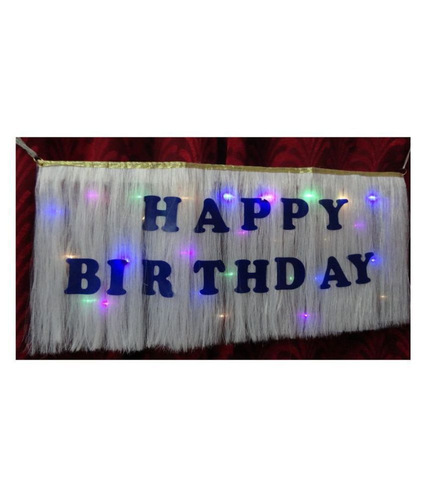 led happy birthday banner