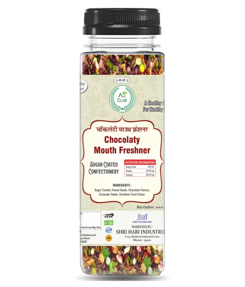     			AGRICLUB chocolaty mouth freshner Mint 120 gm Pack of 2