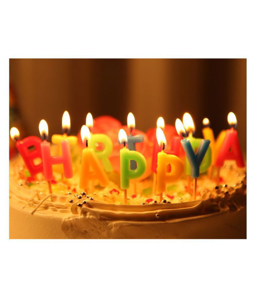     			Blooms Mall Happy Birthday Letters candle