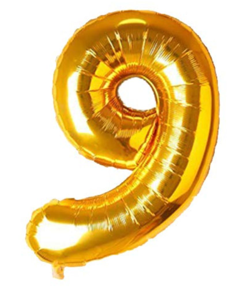     			Blooms Special Foil Balloon Number - 9 (Golden)