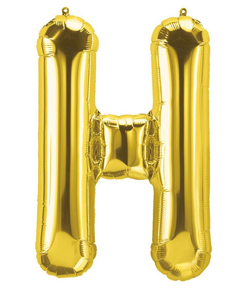     			Blooms Unique Alphabet Foil Balloon -H (Golden)