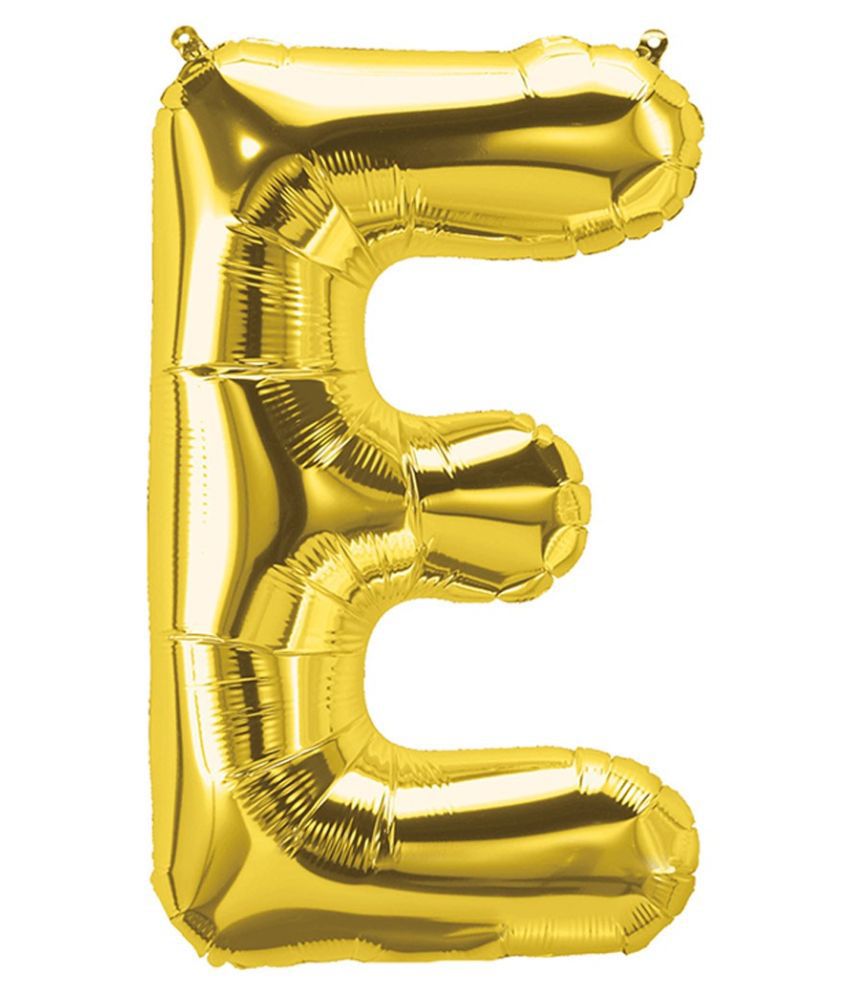     			Blooms Unique Alphabet Foil Balloon -E (Golden)