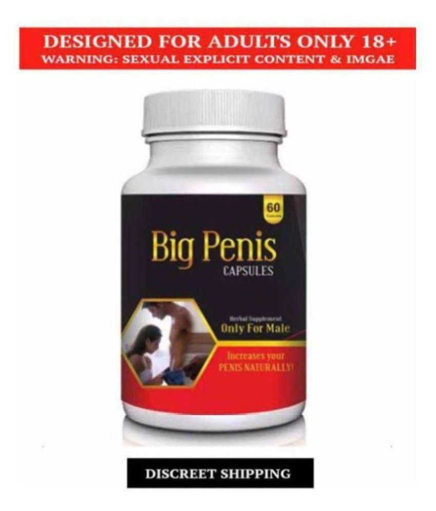 Herbal Big Penis Size Enlargement, Supplement. pack of 60 capsules.( 100% Herbal  Product) Make Your Penis Bigger and Stronger