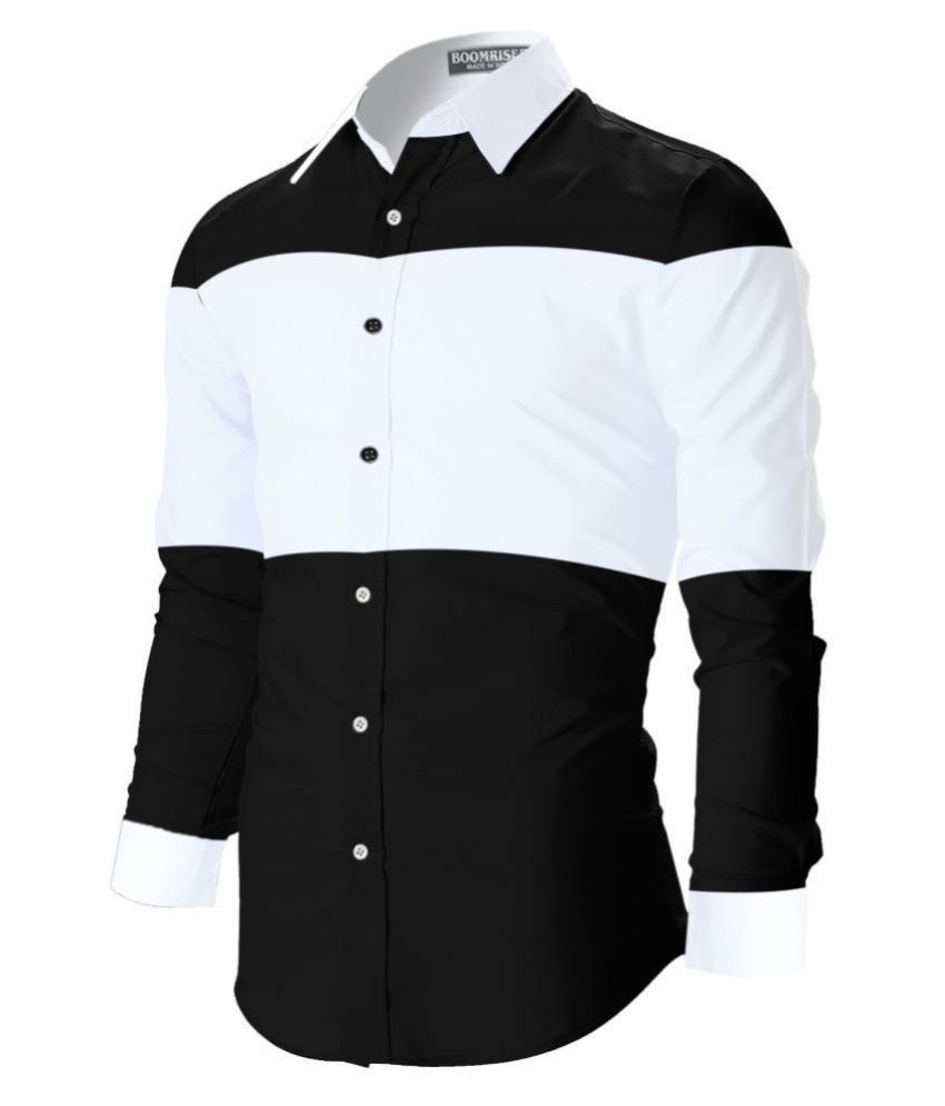 BOOMRISER 100 Percent Cotton Black Shirt Buy BOOMRISER 100 Percent