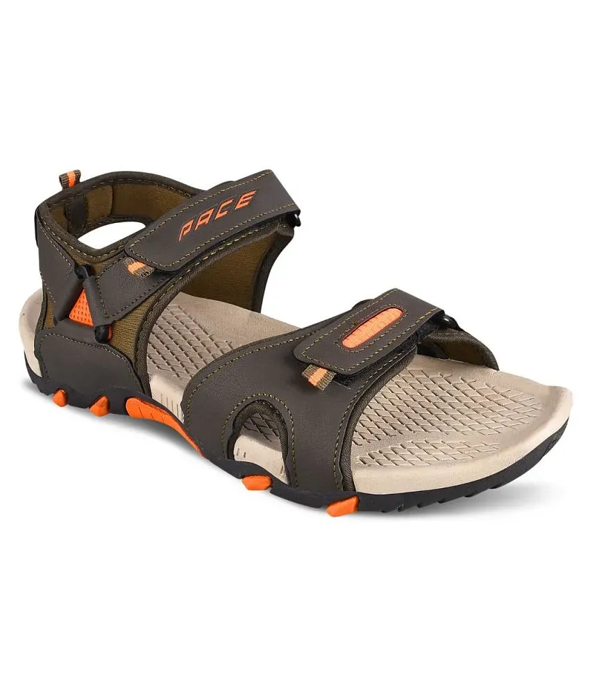 50% OFF on Lakhani Vardaan Men Orange Sandals on Flipkart | PaisaWapas.com