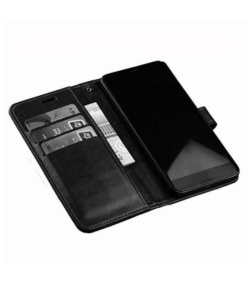 Me3 Flip Cover by Designer Hub Black Micromax IN 1B Flip Flip