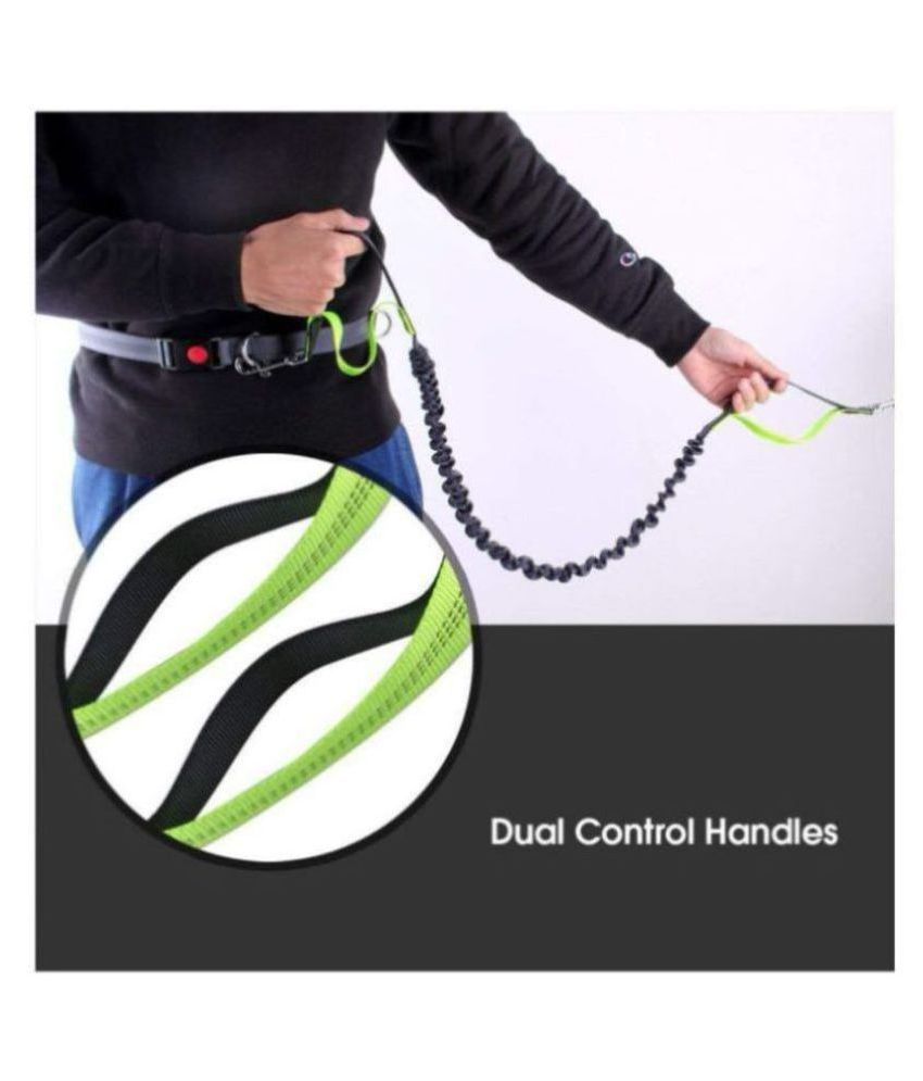 KOKIWOOWOO Hands Free Dog Leash with Dual Rope for Dogs up to 150lbs