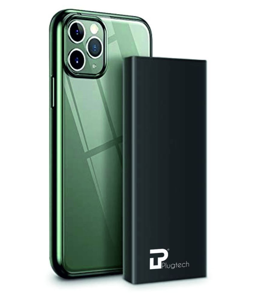 Plugtech Power Bank 10000 mAh Li Polymer Power Bank Black