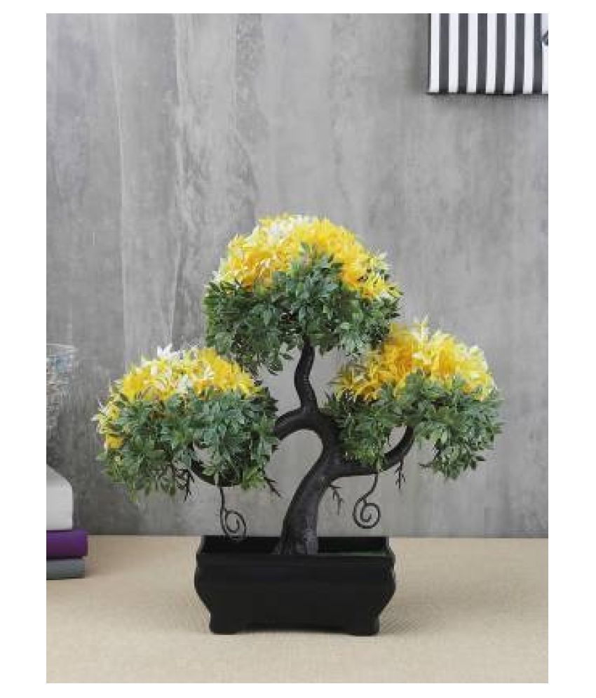 Magic of Gifts Artificial Bonsai Tree Yellow Bonsai Polyester Pack of 1 Buy Magic of Gifts