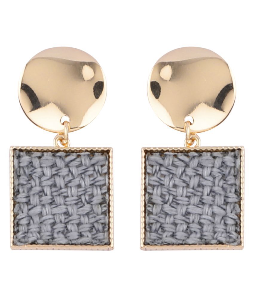     			SILVER SHINE Gold Plated Charm Designer Earring For Women Girl