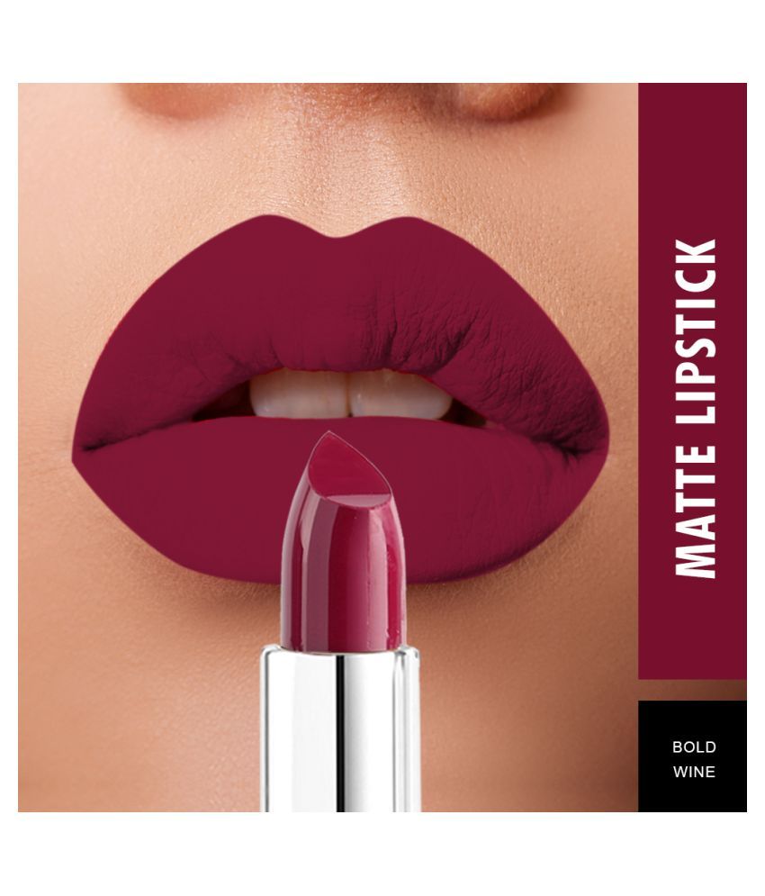 bold wine lipstick