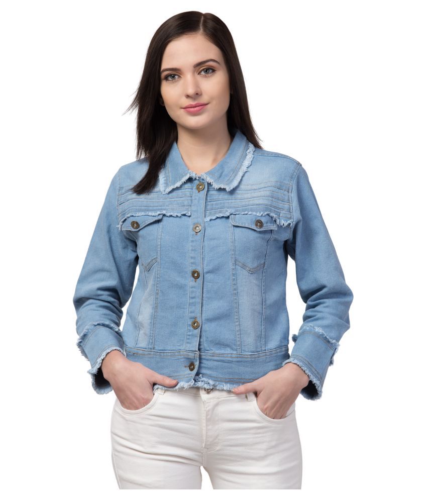     			retrobella Denim Blue Jackets