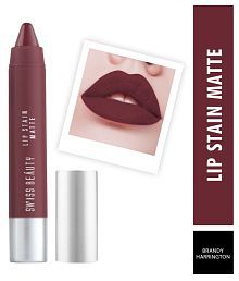 Swiss Beauty Lip Stain Matte Lipstick Lipstick (Harrington), 3.4gm