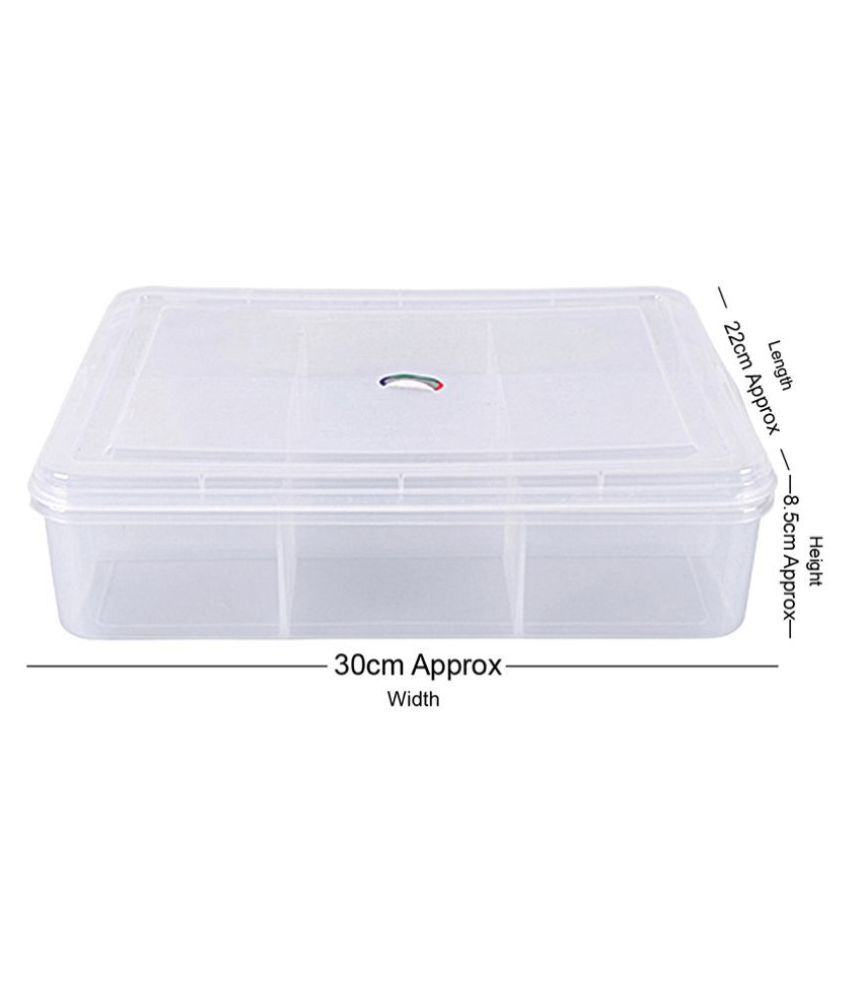 MUCH-MORE Plastic Containers With 9 Dividers For Multipurpose Use For ...
