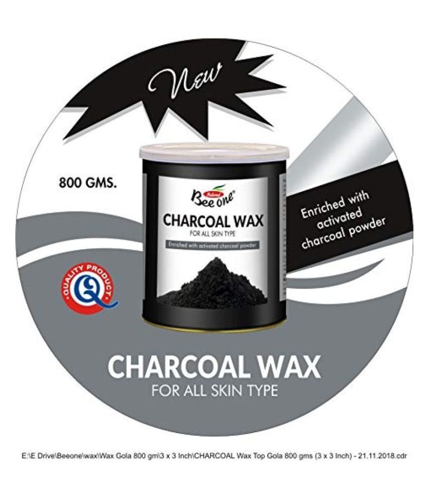 Bee One Hot Wax CHARCOAL MILKY WAX 800 g: Buy Bee One Hot Wax CHARCOAL ...