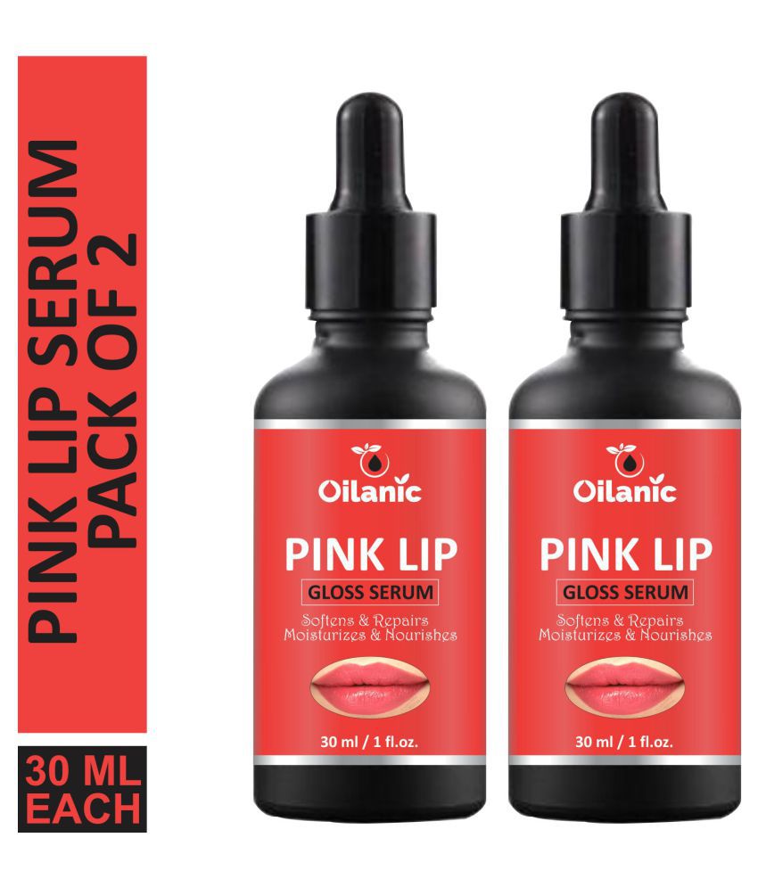     			Oilanic  Premium Pink Lip Gloss Serum   For Soft and Natural Pink Lips Face Serum 60 mL Pack of 2
