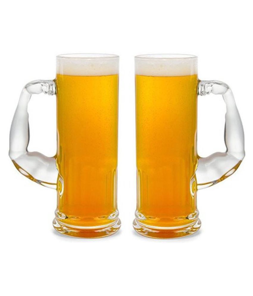     			Afast Beer Mug Glasses Set,  600 ML - (Pack Of 2)