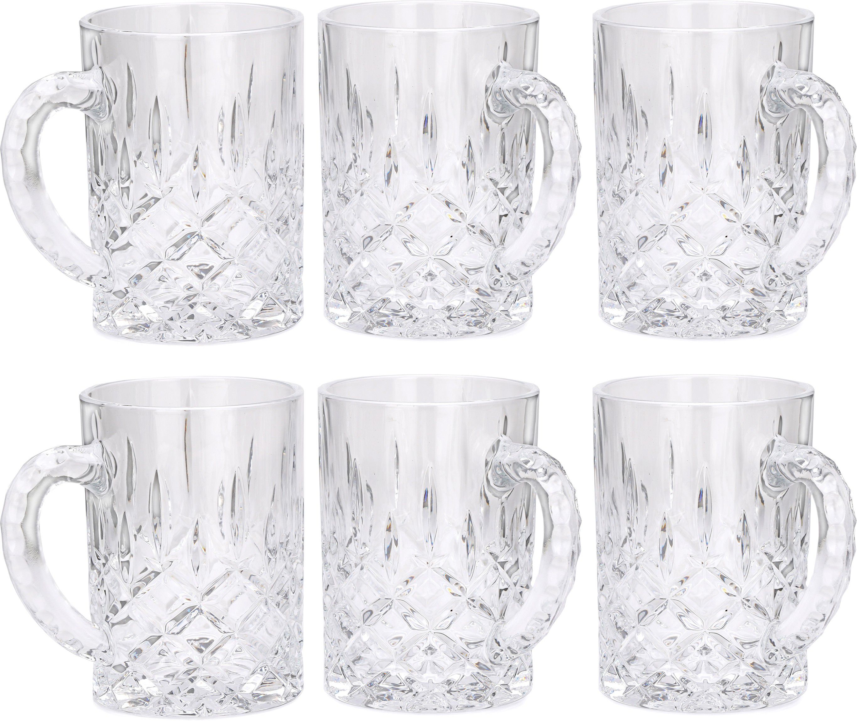     			Afast Beer Mug Glasses Set,  450 ML - (Pack Of 6)