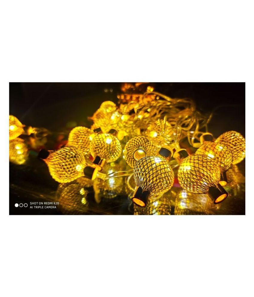     			MR GOLDEN BALL DIWALI  DECORATION LED String Lights Gold