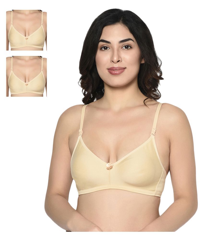     			Bodycare Poly Cotton Seamless Bra - Beige