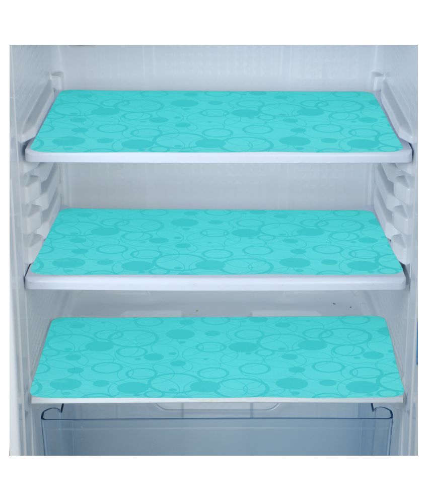     			E-Retailer Set of 3 PVC Green Fridge Mats