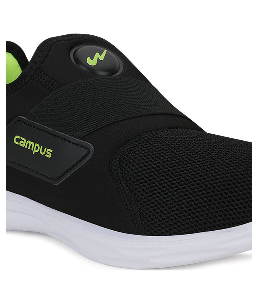 campus black colour shoes