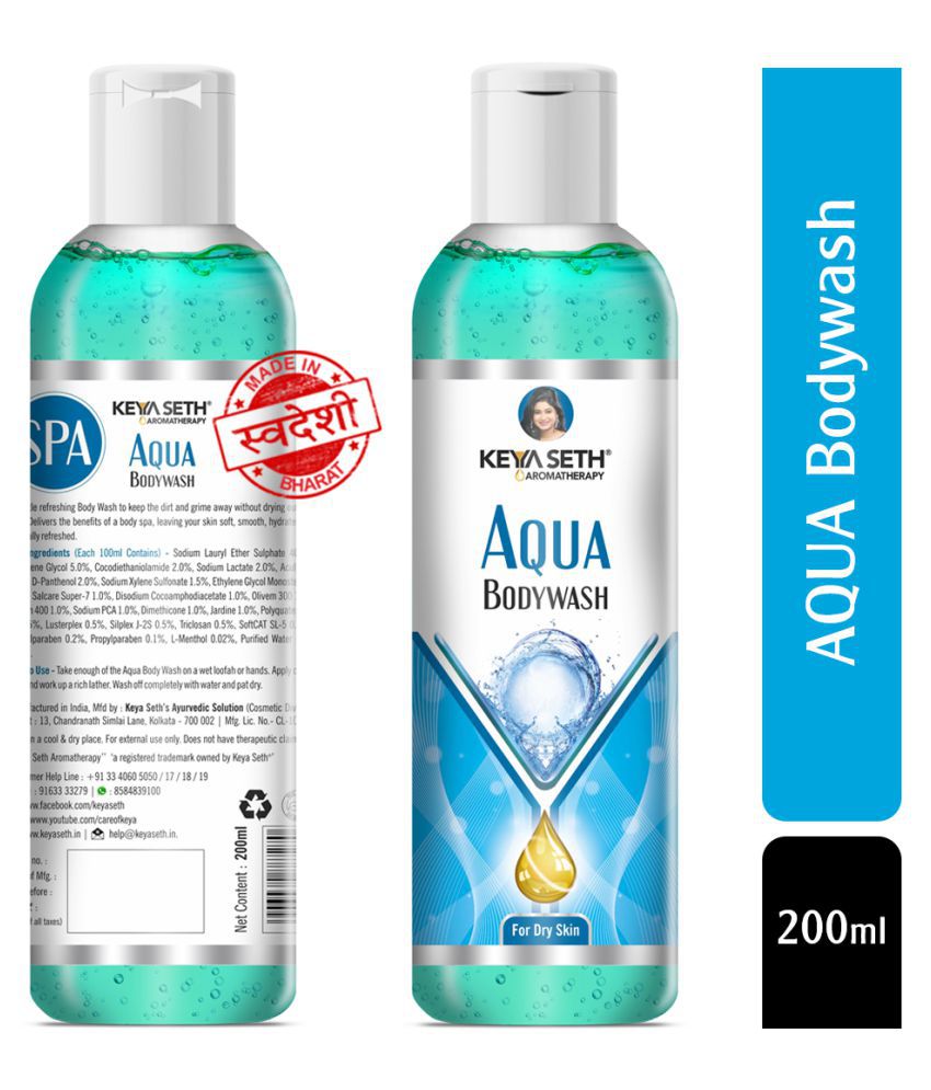     			Keya Seth Aromatherapy Aqua Body wash Skin Whitening Bath Kit Pack of 2