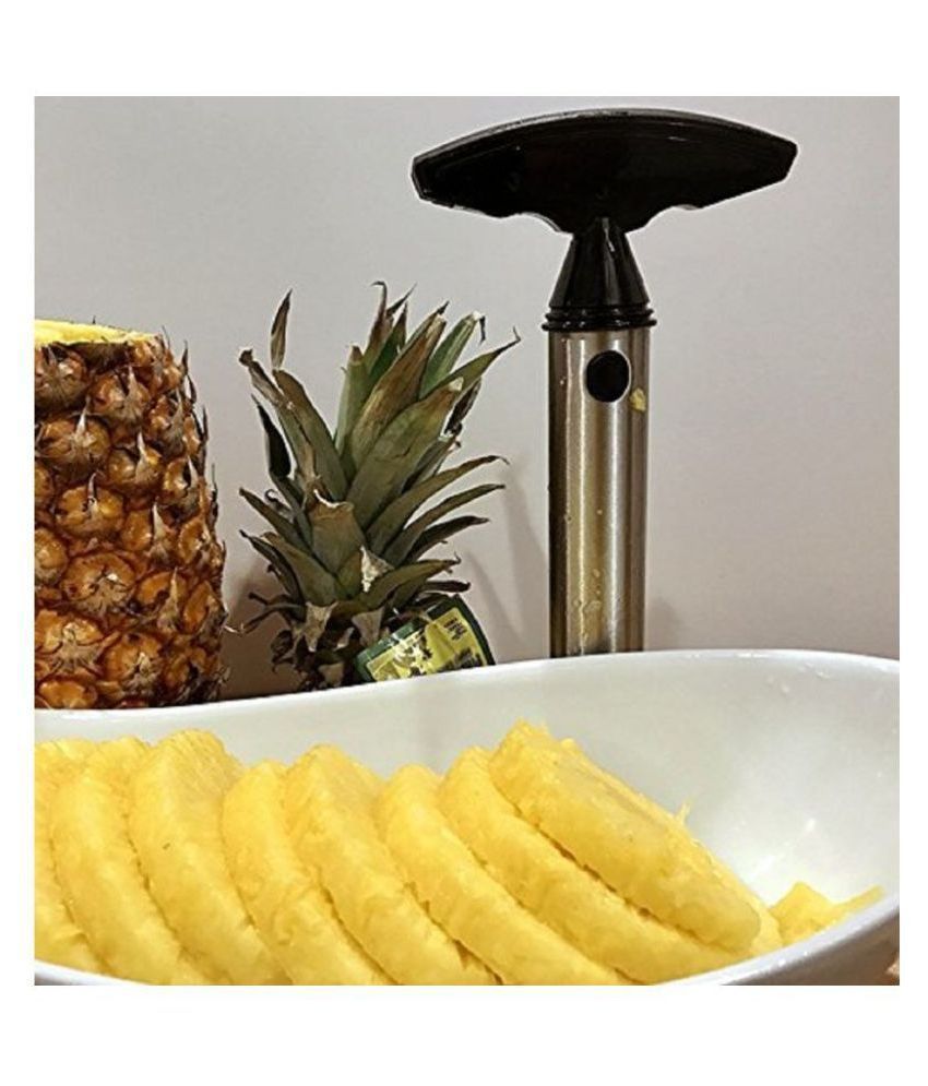 SHARUJA Stainless Steel Pineapple Cutter and Fruit Peeler Slicer