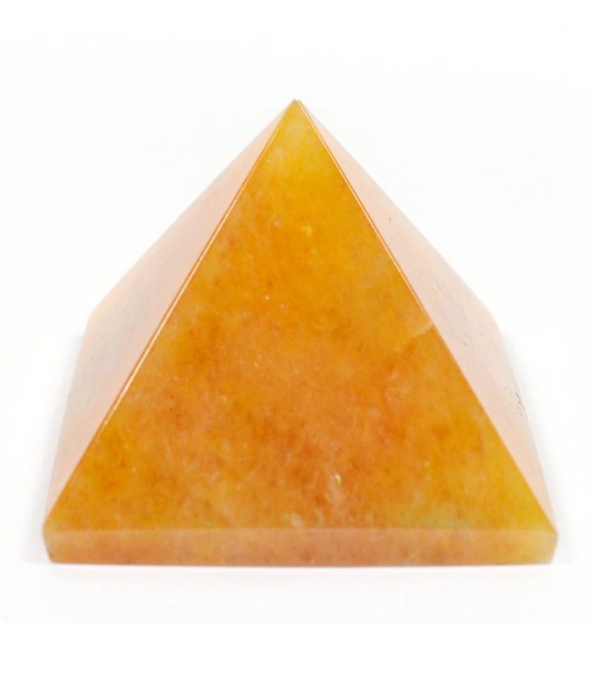 Vastu Samadhan Natural Citrine Pyramid Crystal Stone Pyramid For Reiki 9623