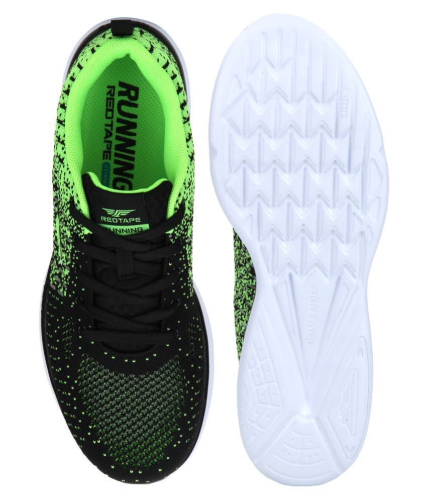 red tape men olive green mesh walking shoes