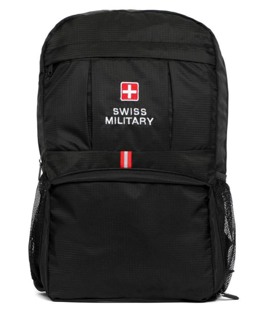     			Swiss Military Black Backpack
