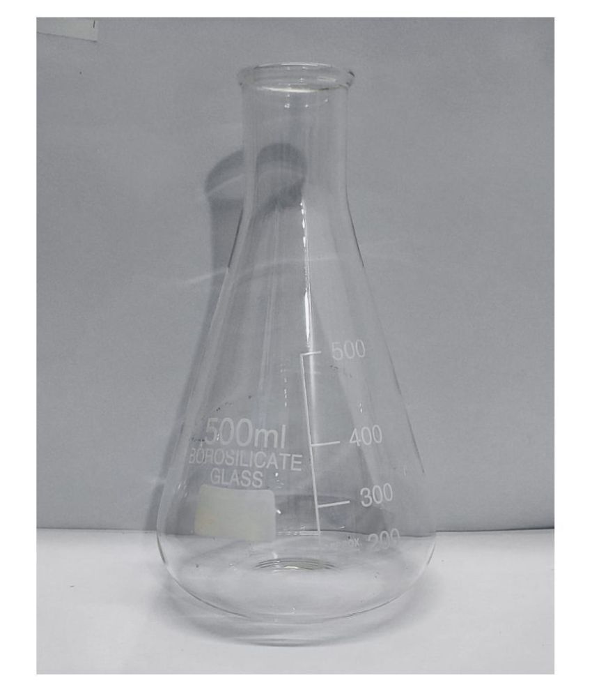     			Borosilicate Glass Narrow Mouth Conical Flask 500ml