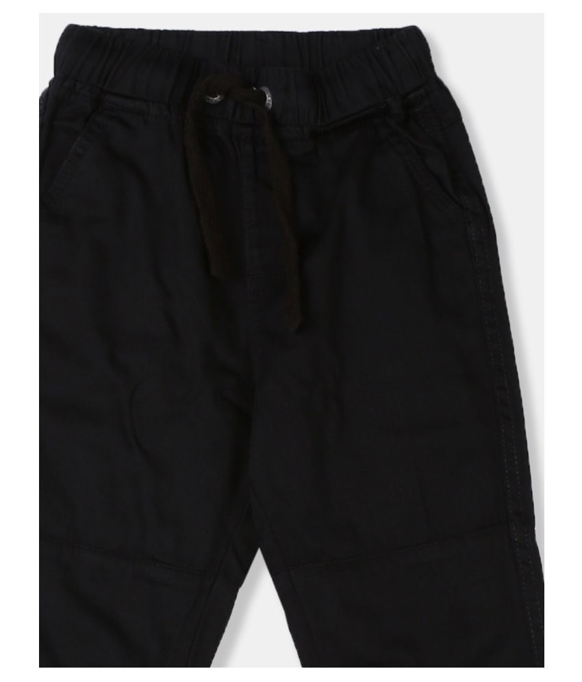 black drawstring joggers