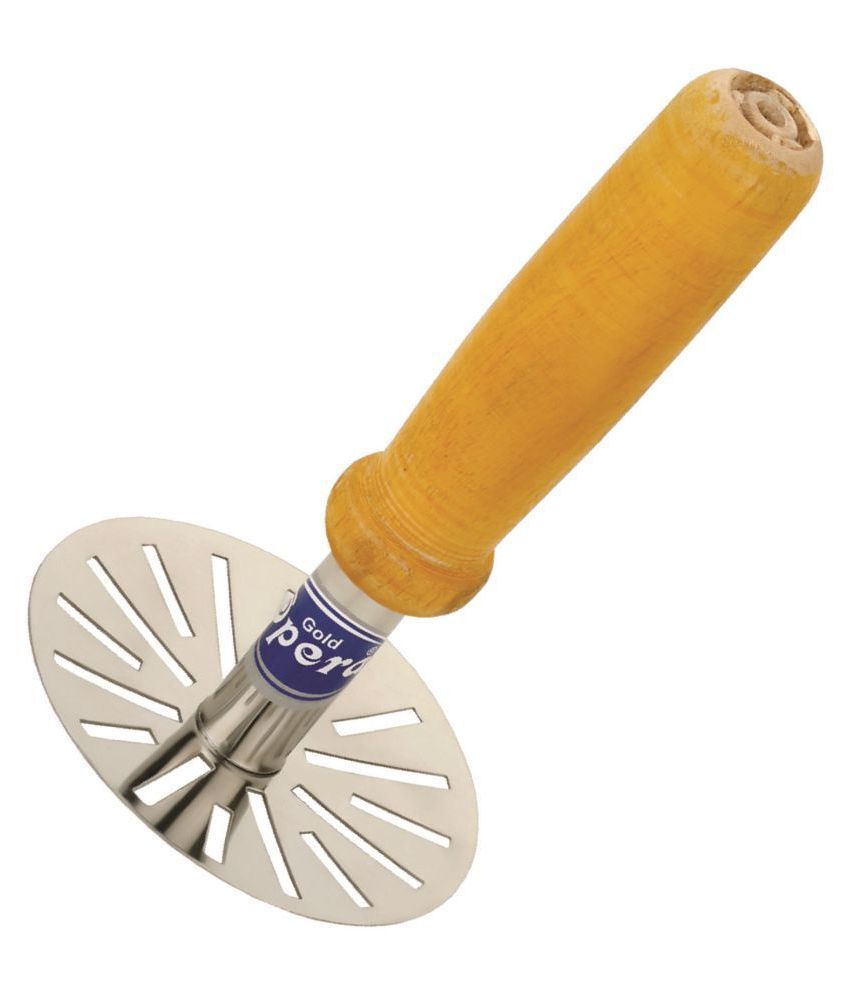 Gold Opera Pavbhaji masher / potato smasher / potato masher wood handle