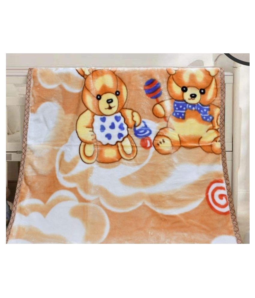 Anaya Creation Purple Velvet Baby Blanket ( 139 cm × 102 cm 1 pcs