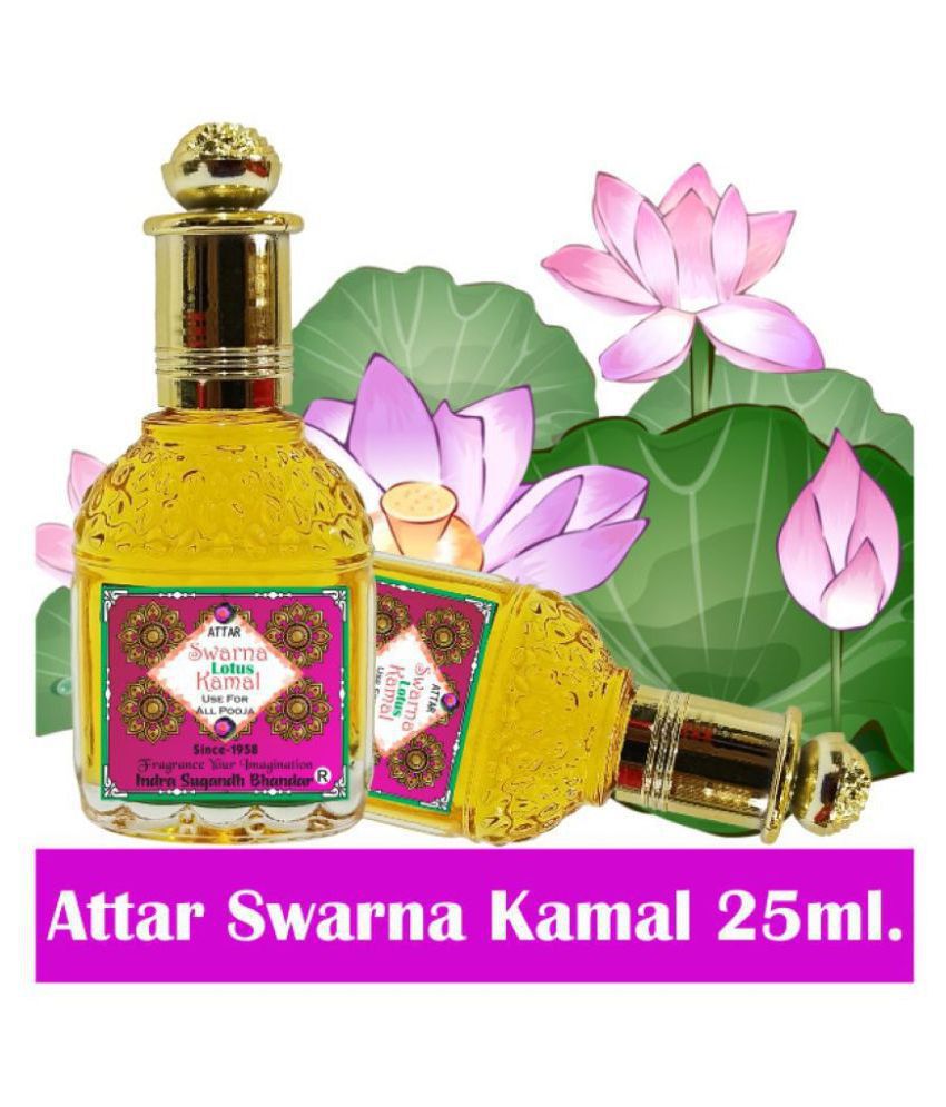     			INDRA SUGANDH BHANDAR - Swarnaa Kamal Attar For Men & Women 25ml Pack Of 1