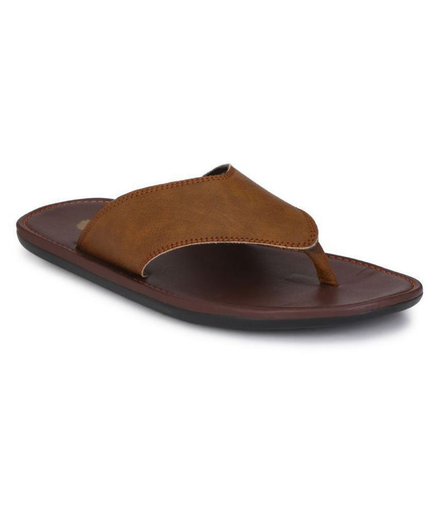     			Leeport Camel Flip Flops